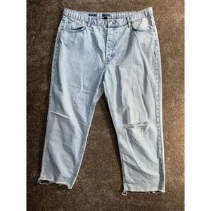 Size 18 - Womens High-Rise Slim Straight Leg Jeans - Wild Fable - Light Blue